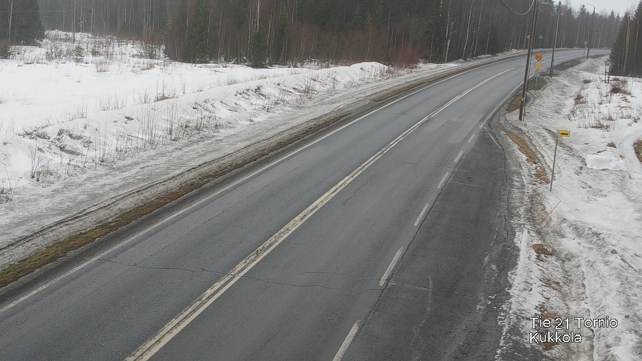 Weather Camera Image Road 21 Tornio, Kukkola, Tornio, Lappi