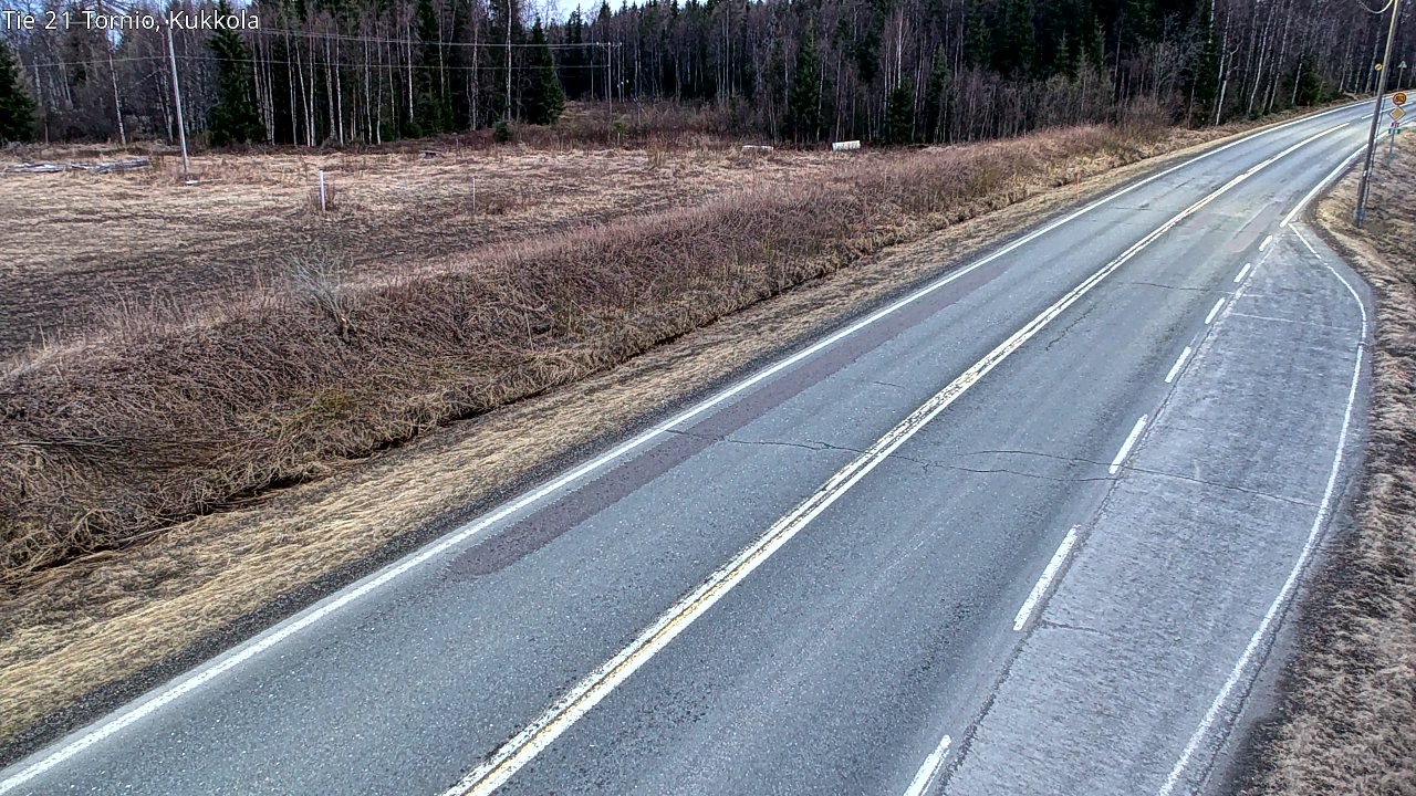 Weather Camera Image Väg 21 Torneå, Kukkola, Tornio, Lappi