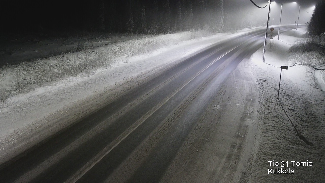 Weather Camera Image Väg 21 Torneå, Kukkola, Tornio, Lappi