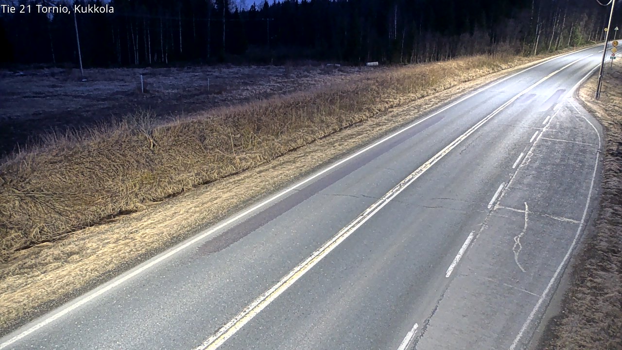 Weather Camera Image Väg 21 Torneå, Kukkola, Tornio, Lappi