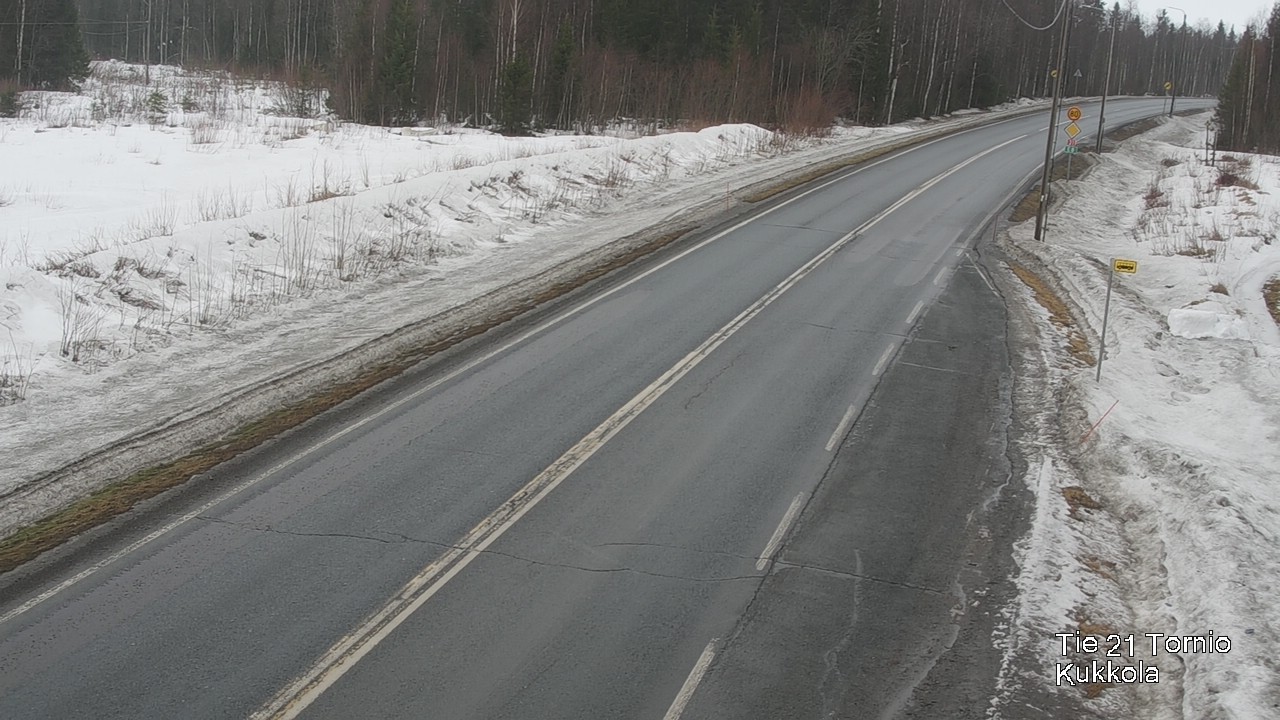 Weather Camera Image Road 21 Tornio, Kukkola, Tornio, Lappi
