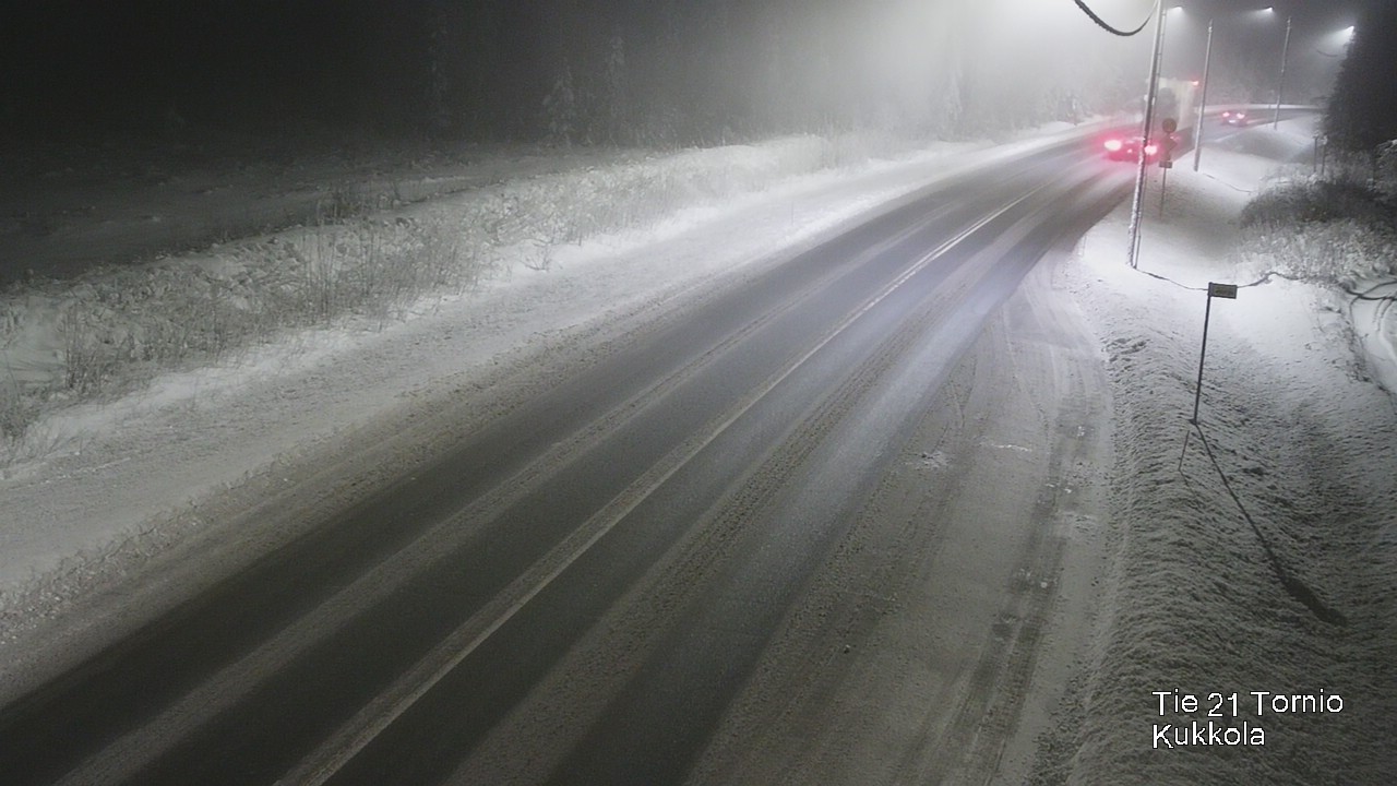 Weather Camera Image Väg 21 Torneå, Kukkola, Tornio, Lappi