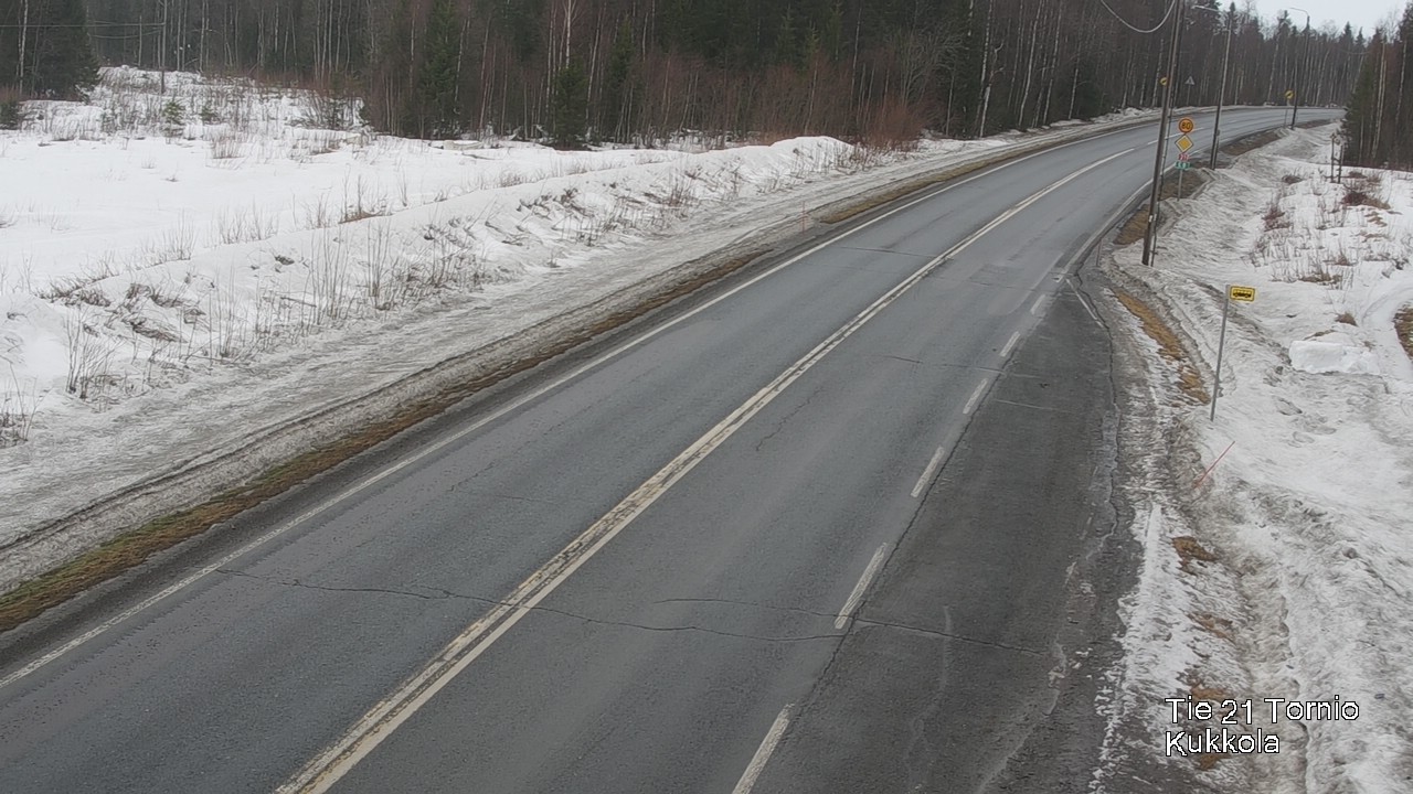 Weather Camera Image Road 21 Tornio, Kukkola, Tornio, Lappi