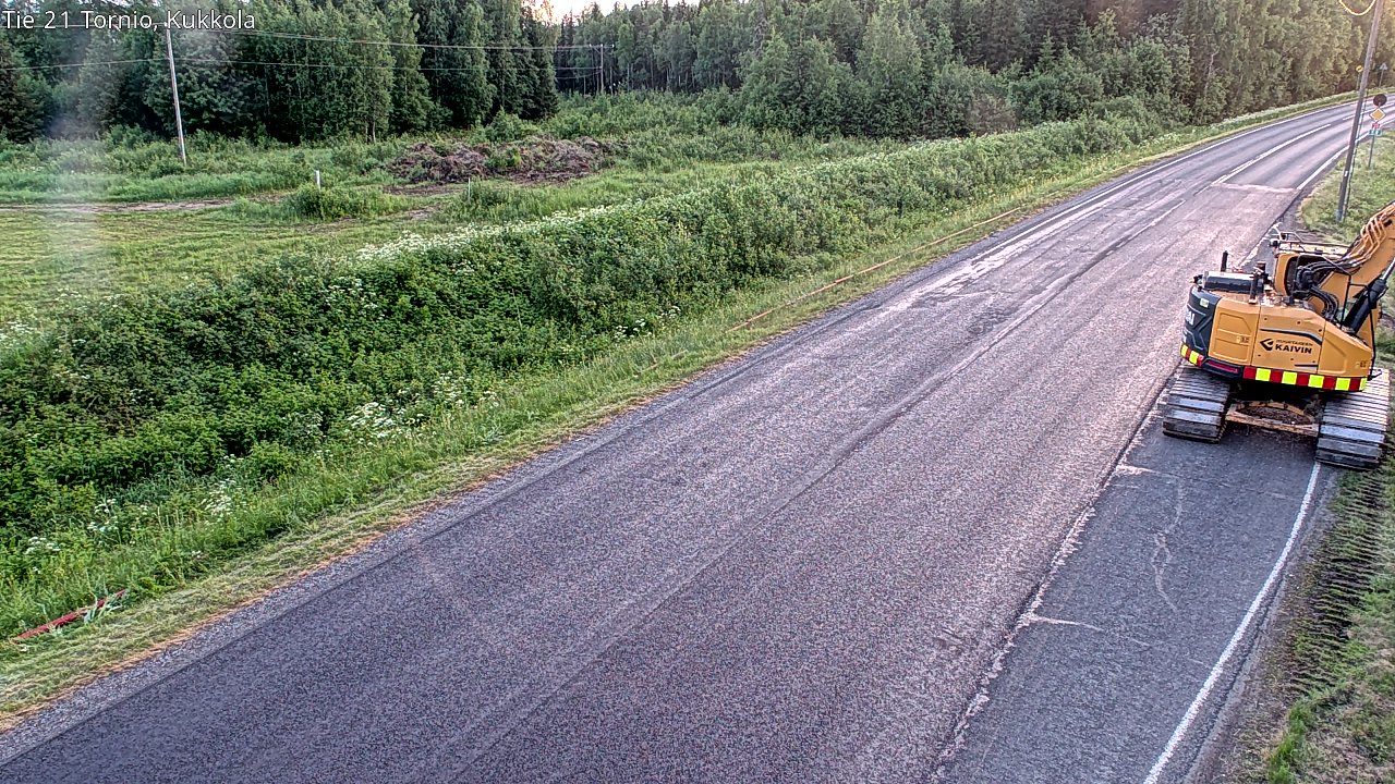 Weather Camera Image Väg 21 Torneå, Kukkola, Tornio, Lappi