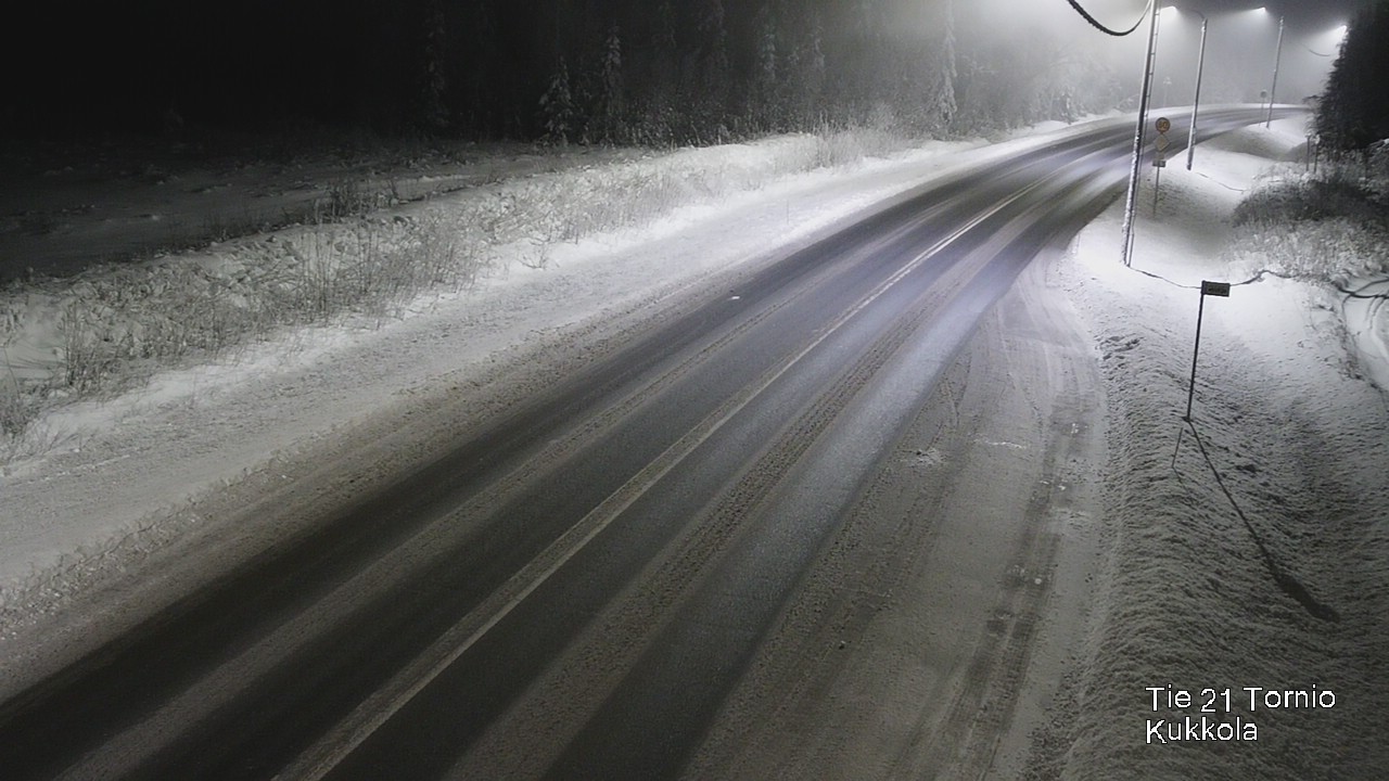 Weather Camera Image Väg 21 Torneå, Kukkola, Tornio, Lappi