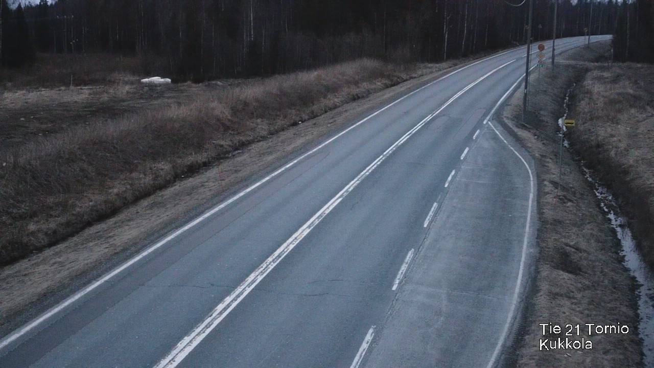 Weather Camera Image Väg 21 Torneå, Kukkola, Tornio, Lappi