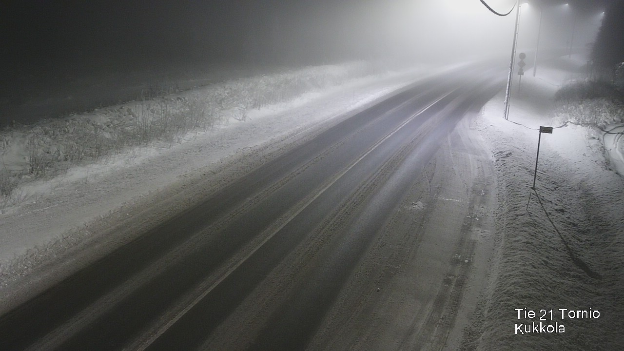 Weather Camera Image Väg 21 Torneå, Kukkola, Tornio, Lappi