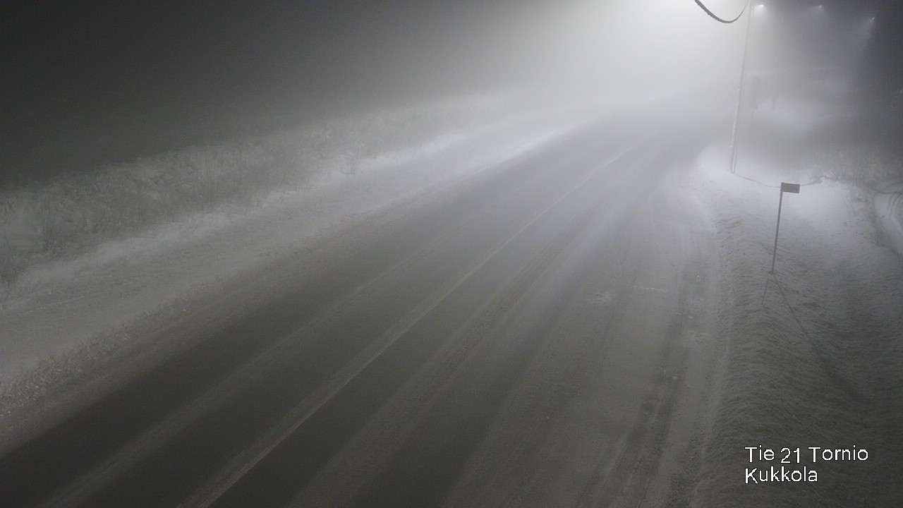 Weather Camera Image Väg 21 Torneå, Kukkola, Tornio, Lappi