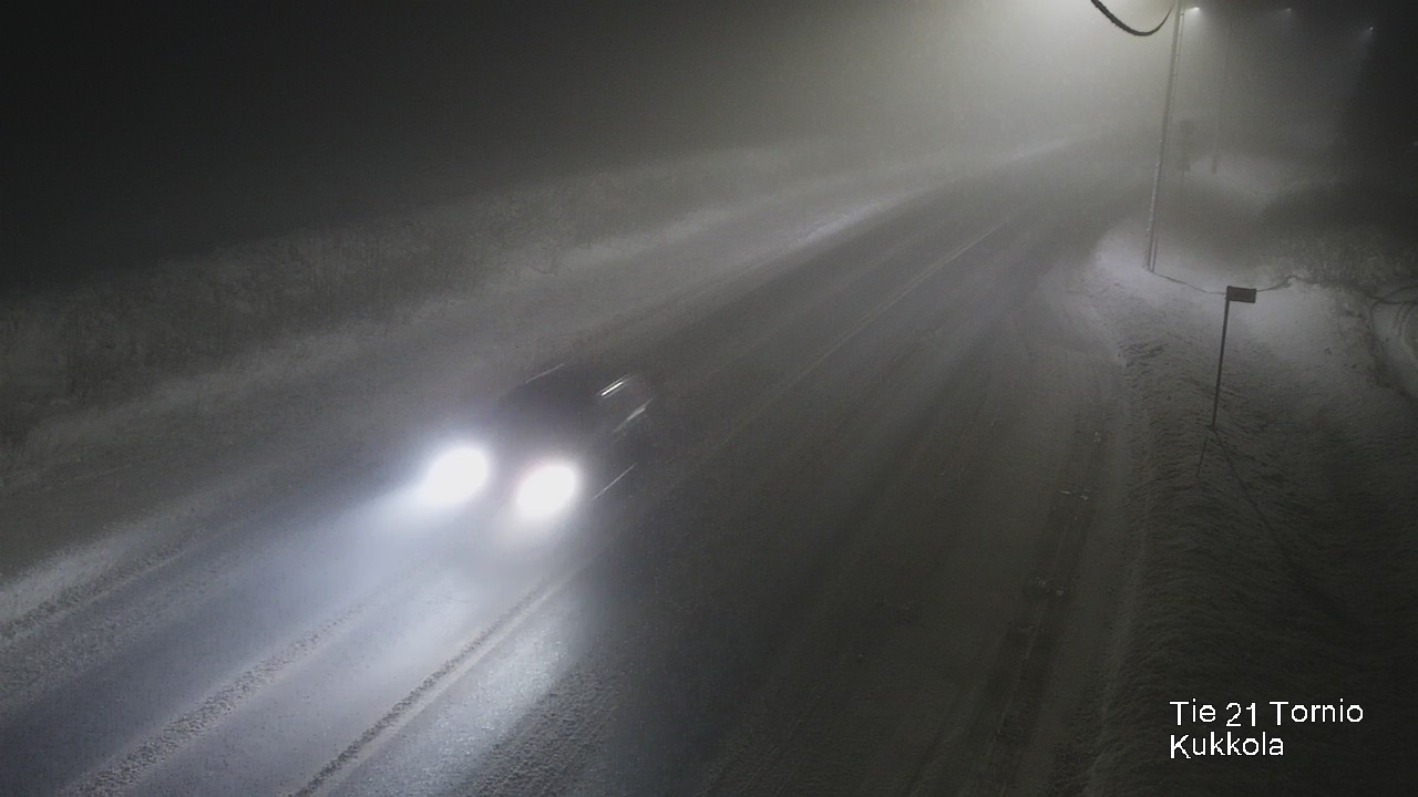 Weather Camera Image Väg 21 Torneå, Kukkola, Tornio, Lappi