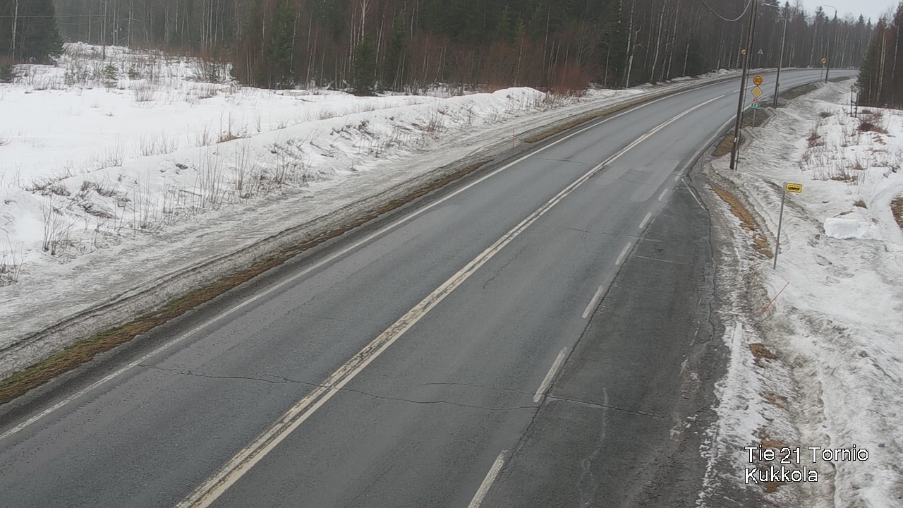 Weather Camera Image Road 21 Tornio, Kukkola, Tornio, Lappi