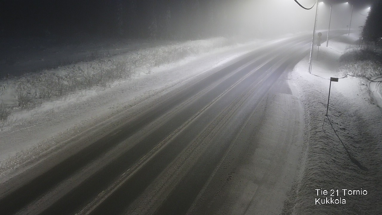 Weather Camera Image Road 21 Tornio, Kukkola, Tornio, Lappi