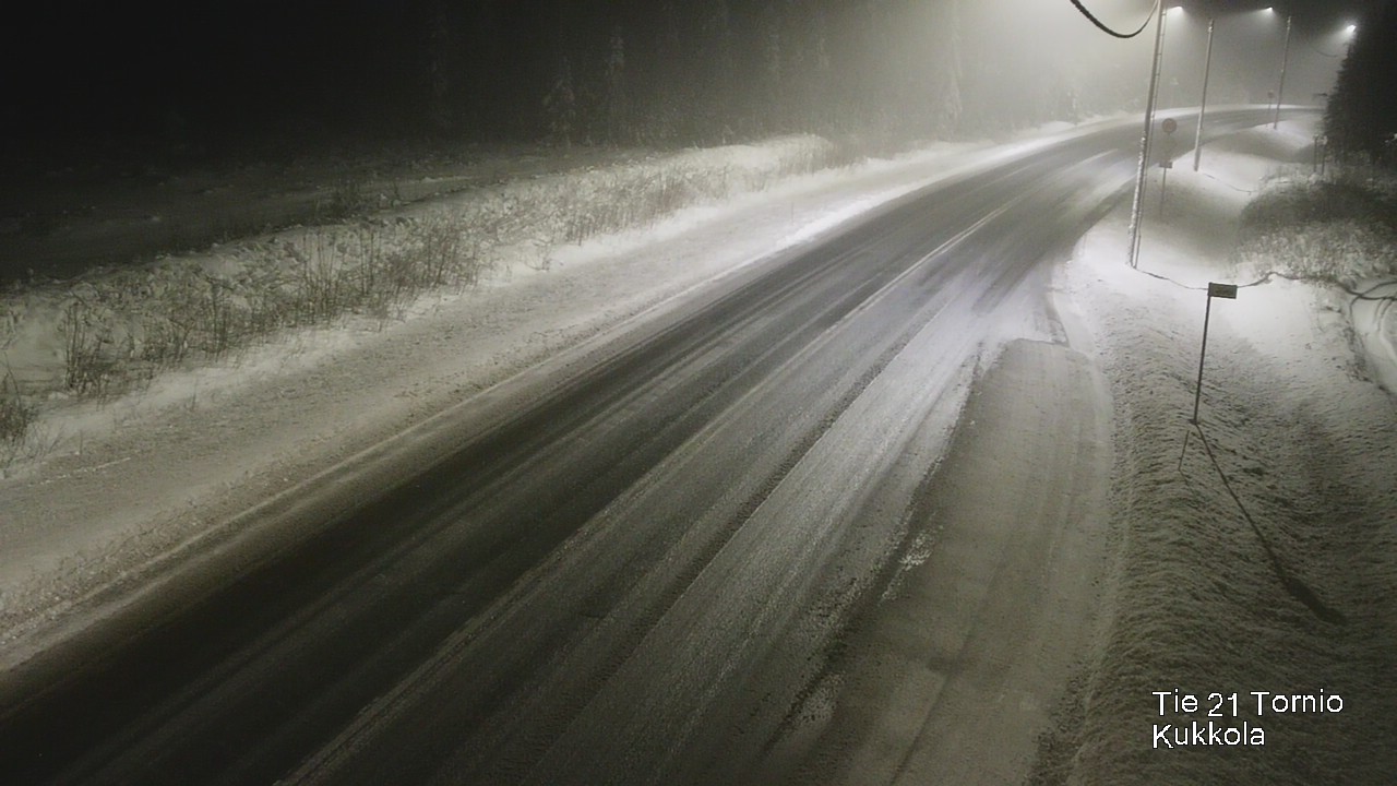 Weather Camera Image Road 21 Tornio, Kukkola, Tornio, Lappi