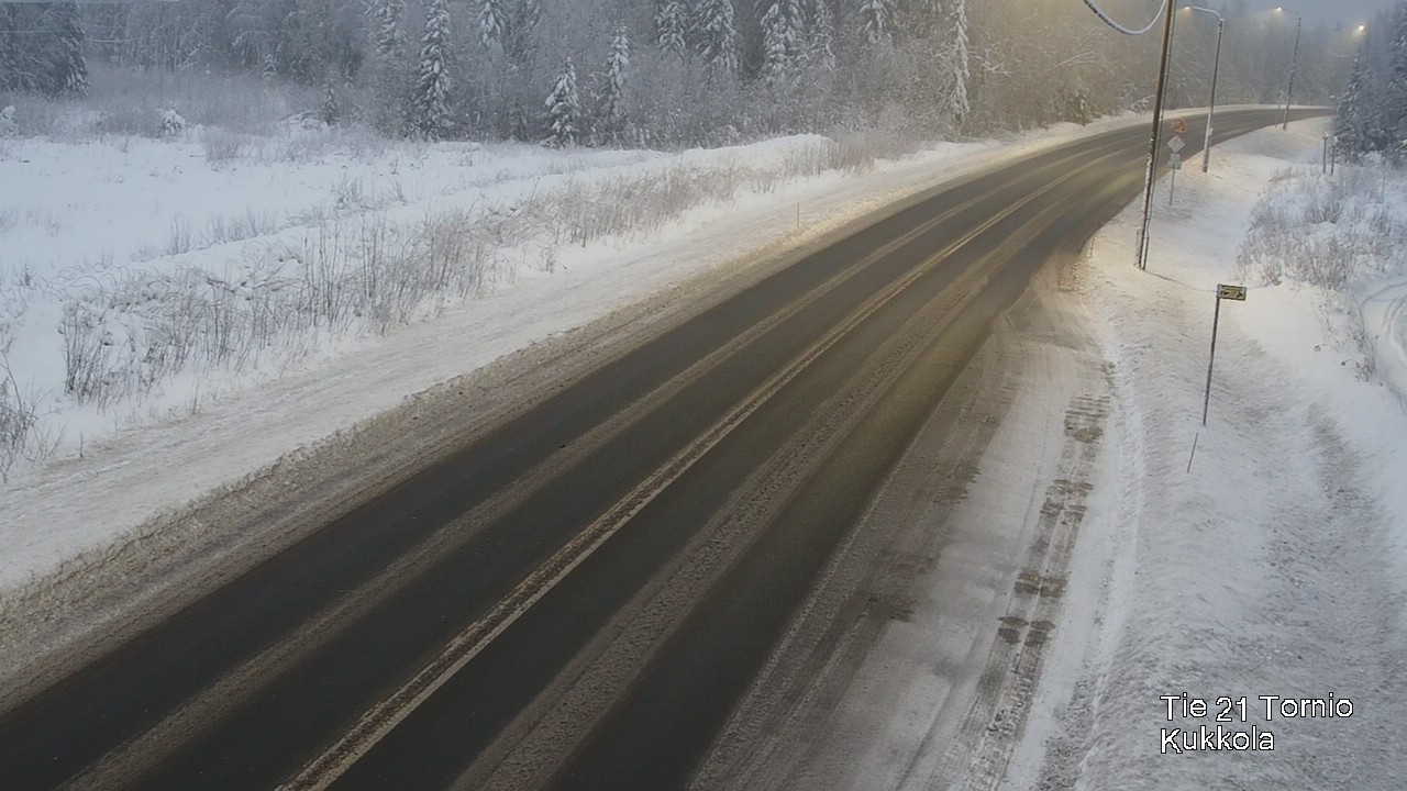 Weather Camera Image Road 21 Tornio, Kukkola, Tornio, Lappi