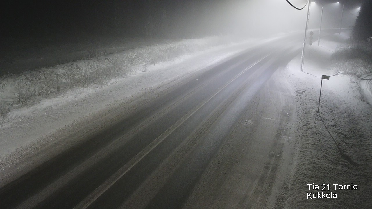 Weather Camera Image Väg 21 Torneå, Kukkola, Tornio, Lappi