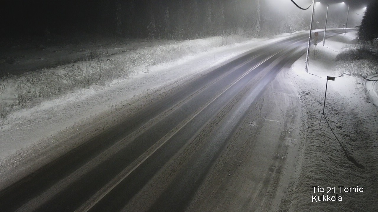 Weather Camera Image Väg 21 Torneå, Kukkola, Tornio, Lappi