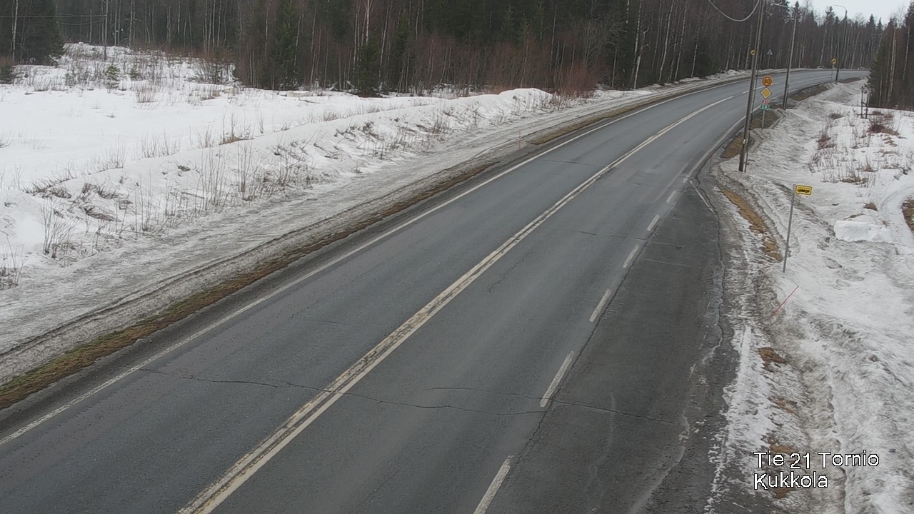 Weather Camera Image Road 21 Tornio, Kukkola, Tornio, Lappi