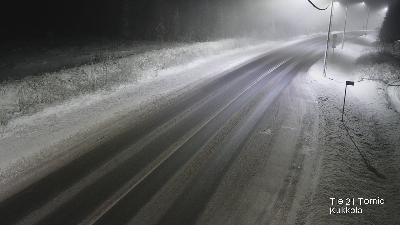 Weather Camera Image Väg 21 Torneå, Kukkola, Tornio, Lappi