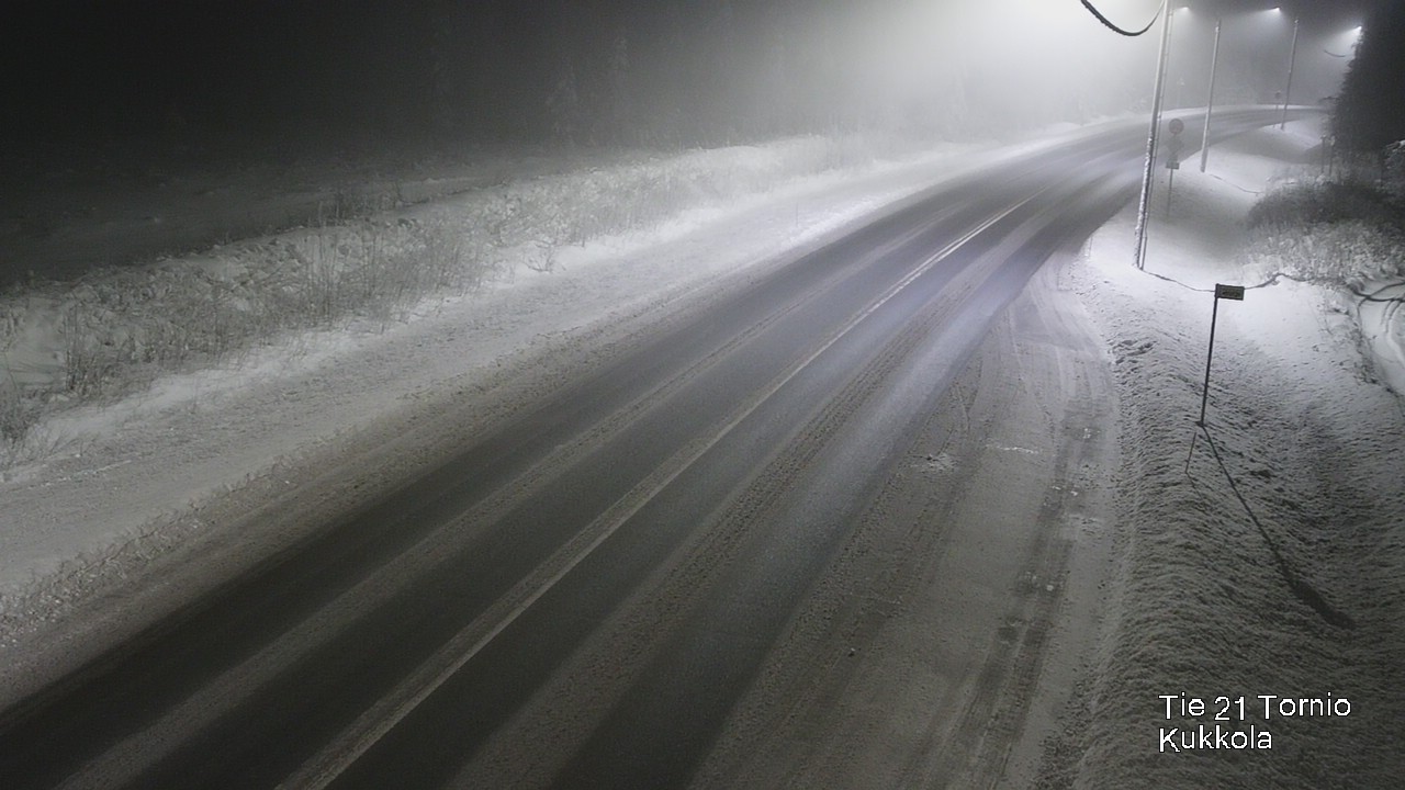 Weather Camera Image Väg 21 Torneå, Kukkola, Tornio, Lappi