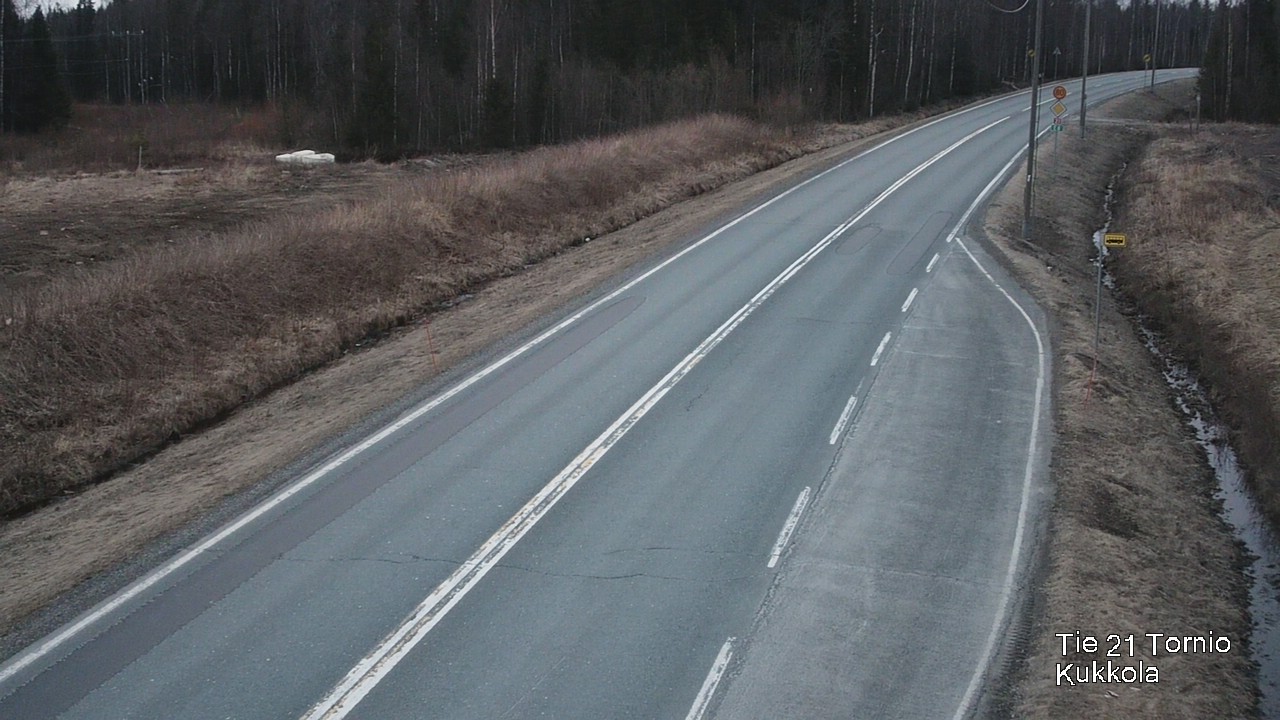 Weather Camera Image Road 21 Tornio, Kukkola, Tornio, Lappi