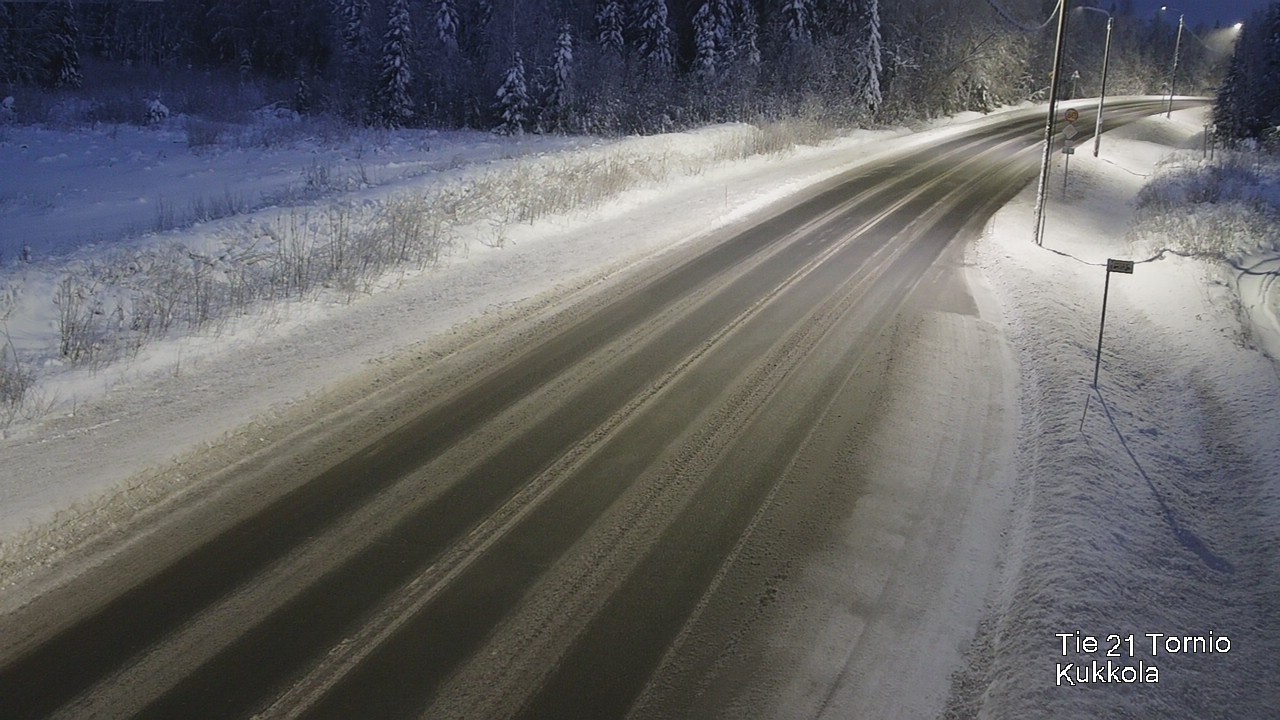 Weather Camera Image Road 21 Tornio, Kukkola, Tornio, Lappi