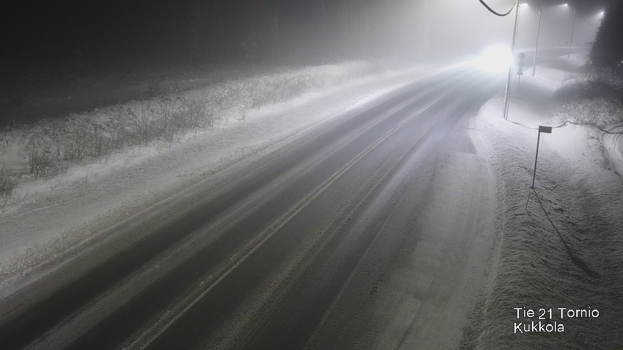 Weather Camera Image Road 21 Tornio, Kukkola, Tornio, Lappi