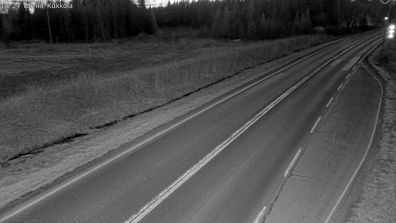 Weather Camera Image Road 21 Tornio, Kukkola, Tornio, Lappi