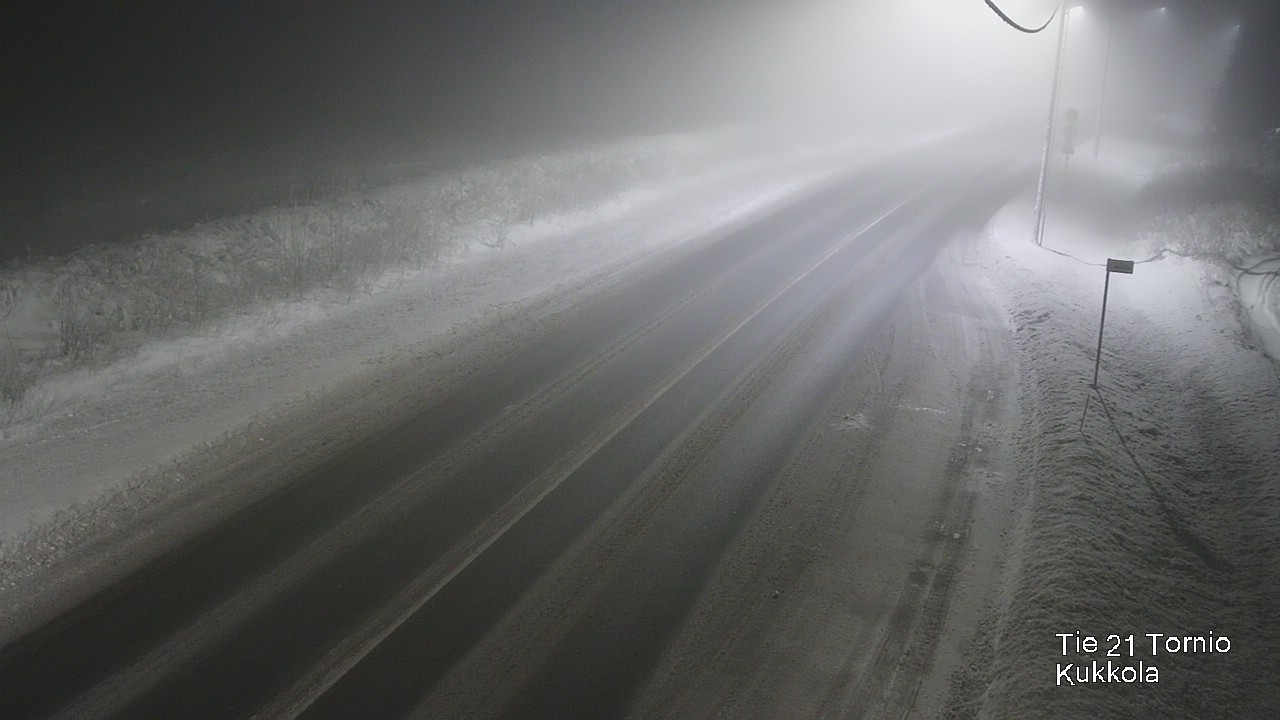 Weather Camera Image Väg 21 Torneå, Kukkola, Tornio, Lappi