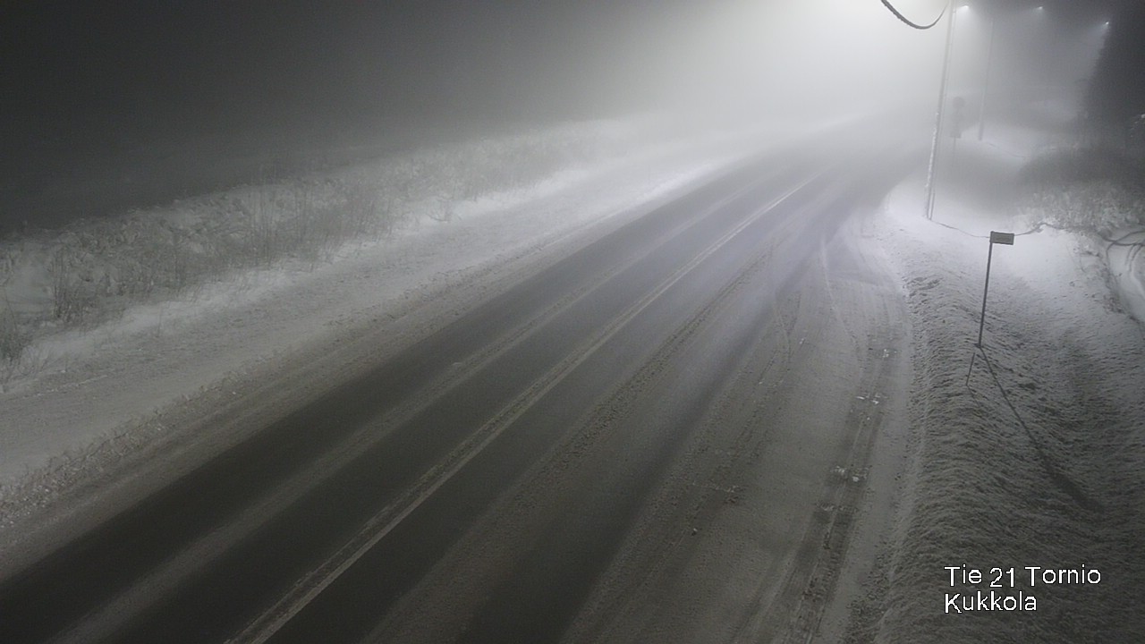 Weather Camera Image Väg 21 Torneå, Kukkola, Tornio, Lappi