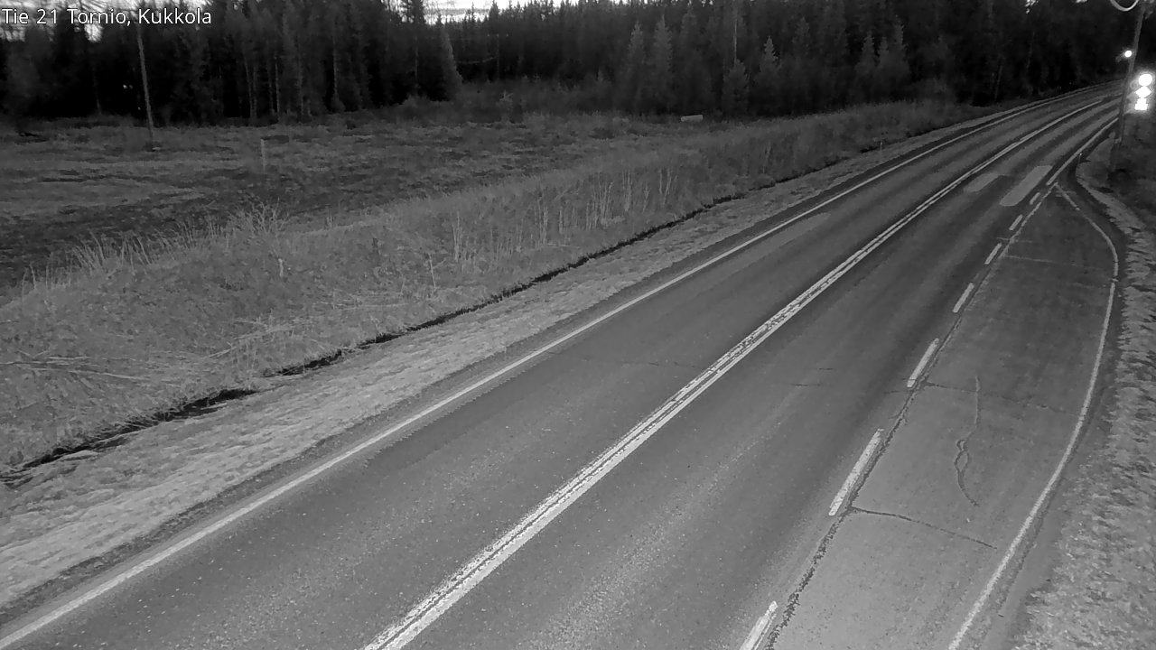 Weather Camera Image Road 21 Tornio, Kukkola, Tornio, Lappi