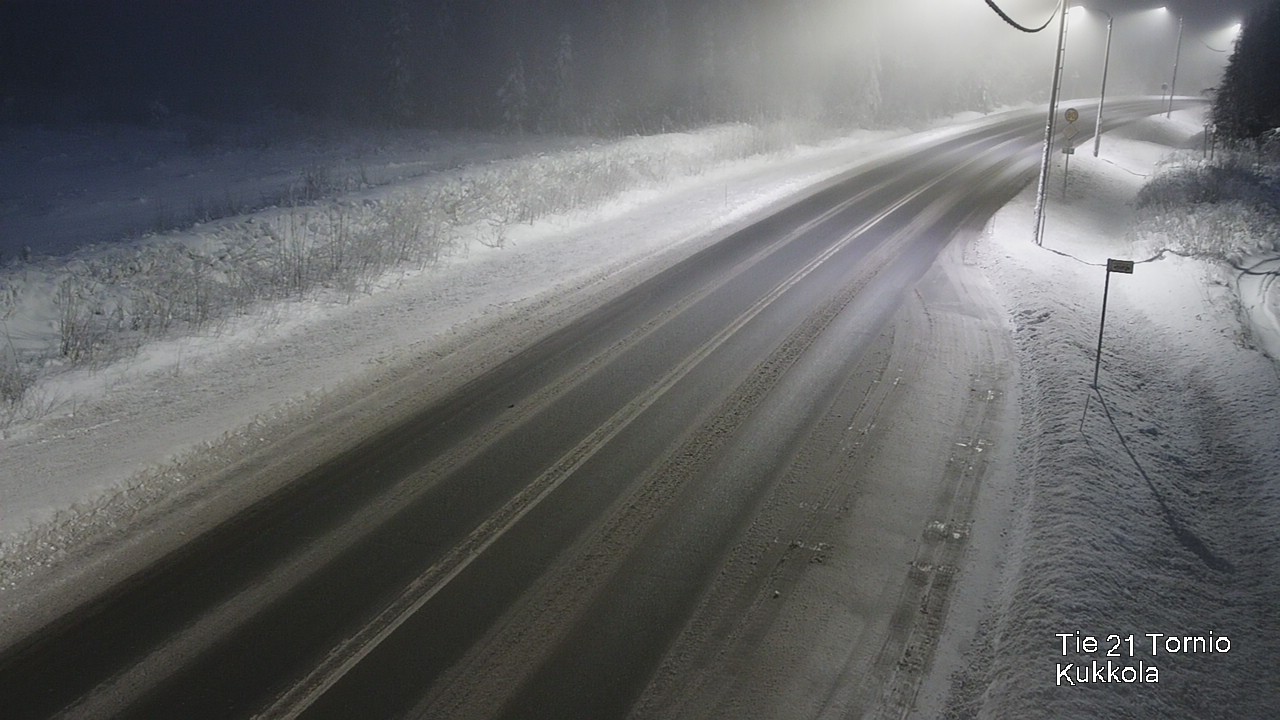 Weather Camera Image Väg 21 Torneå, Kukkola, Tornio, Lappi