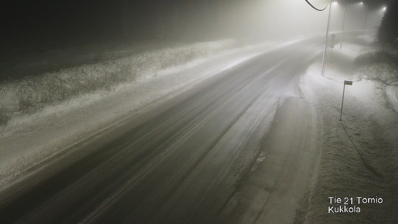 Weather Camera Image Road 21 Tornio, Kukkola, Tornio, Lappi