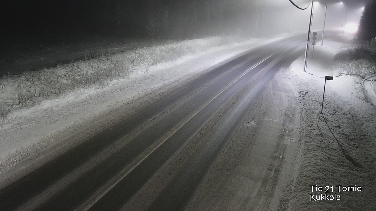 Weather Camera Image Väg 21 Torneå, Kukkola, Tornio, Lappi