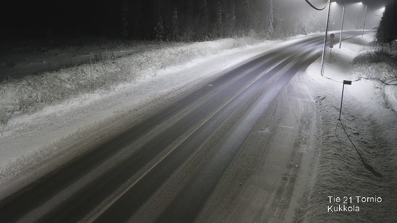 Weather Camera Image Väg 21 Torneå, Kukkola, Tornio, Lappi