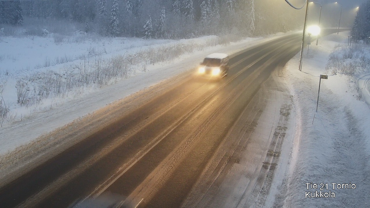 Weather Camera Image Road 21 Tornio, Kukkola, Tornio, Lappi