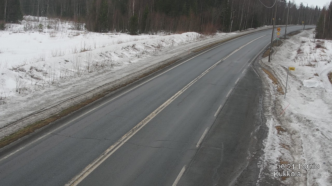 Weather Camera Image Road 21 Tornio, Kukkola, Tornio, Lappi