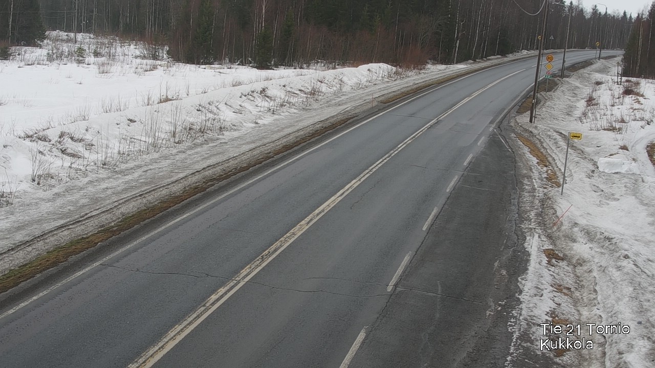 Weather Camera Image Road 21 Tornio, Kukkola, Tornio, Lappi