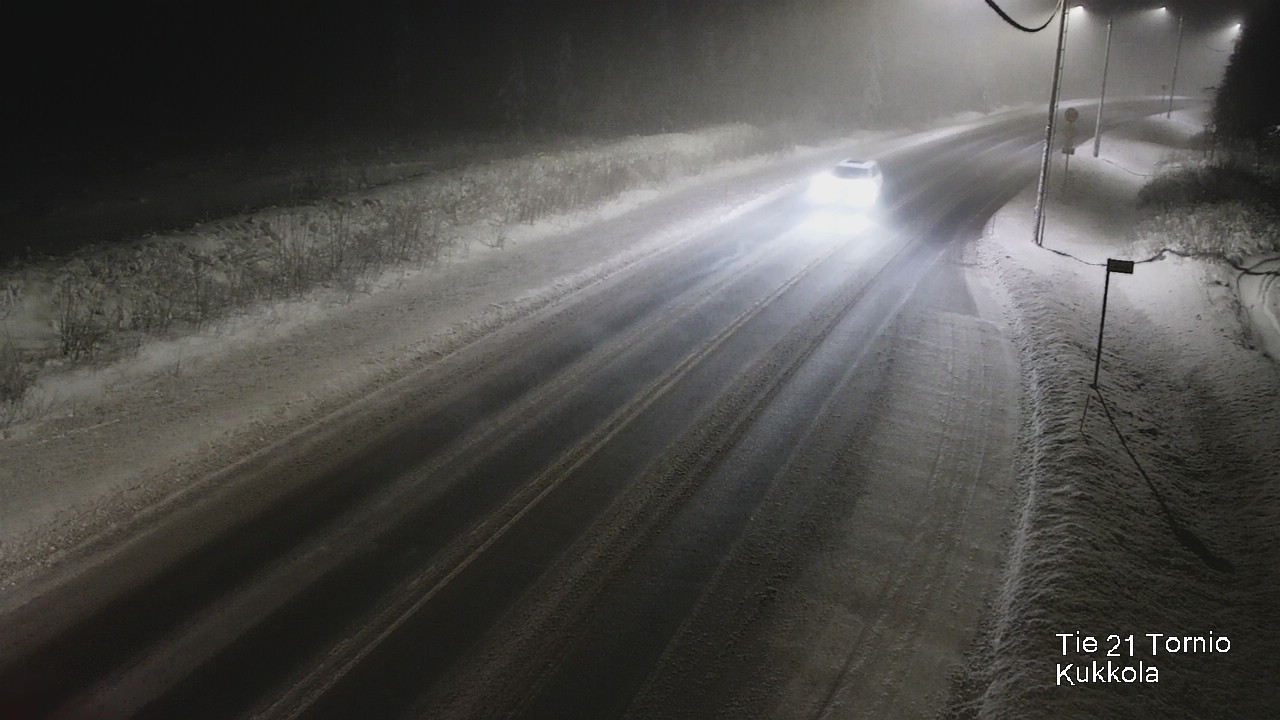 Weather Camera Image Road 21 Tornio, Kukkola, Tornio, Lappi