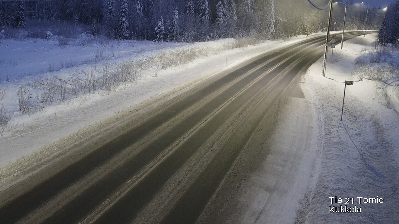 Weather Camera Image Road 21 Tornio, Kukkola, Tornio, Lappi