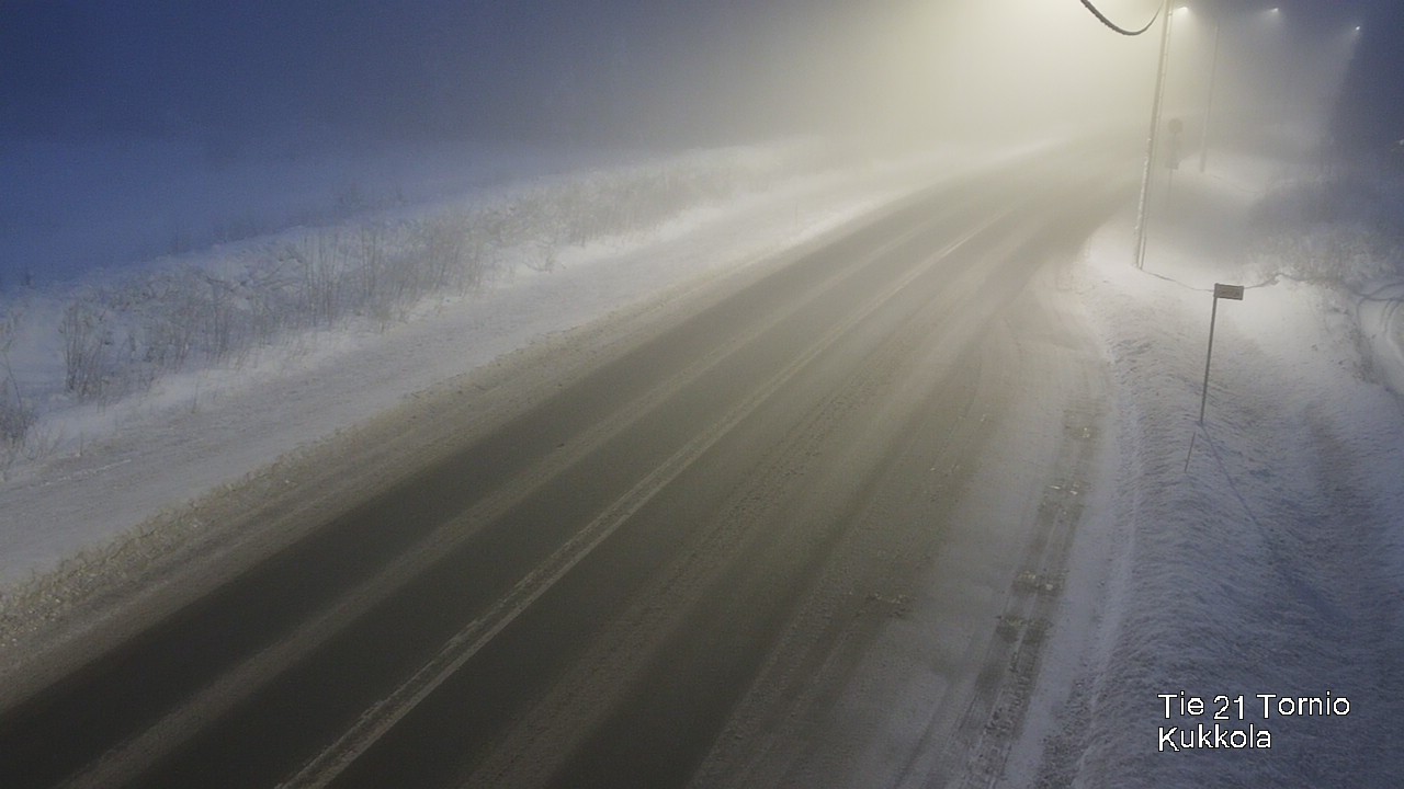 Weather Camera Image Väg 21 Torneå, Kukkola, Tornio, Lappi