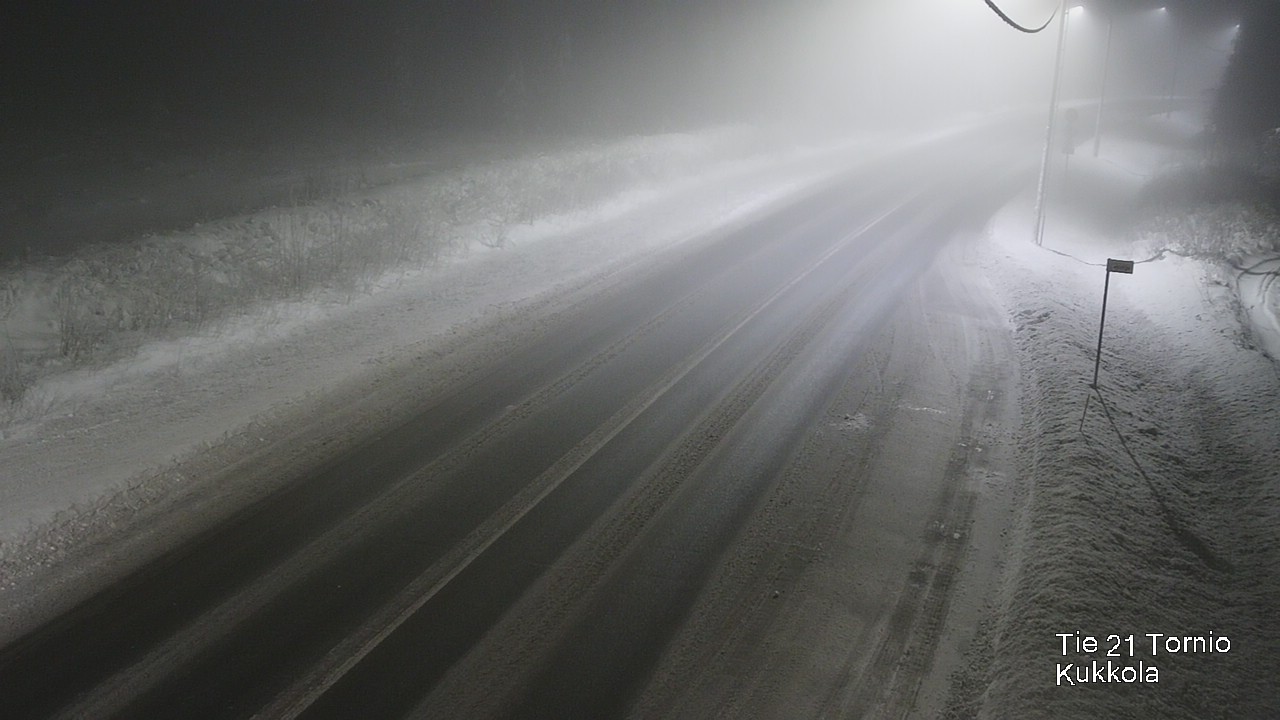 Weather Camera Image Väg 21 Torneå, Kukkola, Tornio, Lappi
