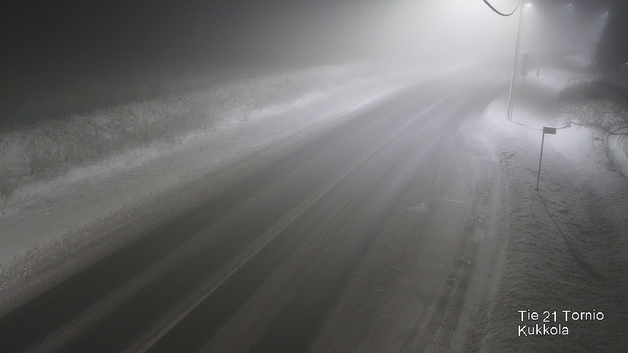 Weather Camera Image Väg 21 Torneå, Kukkola, Tornio, Lappi