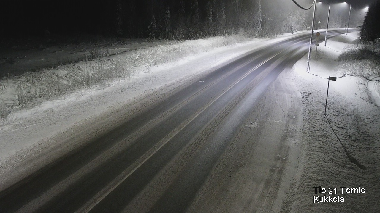 Weather Camera Image Väg 21 Torneå, Kukkola, Tornio, Lappi