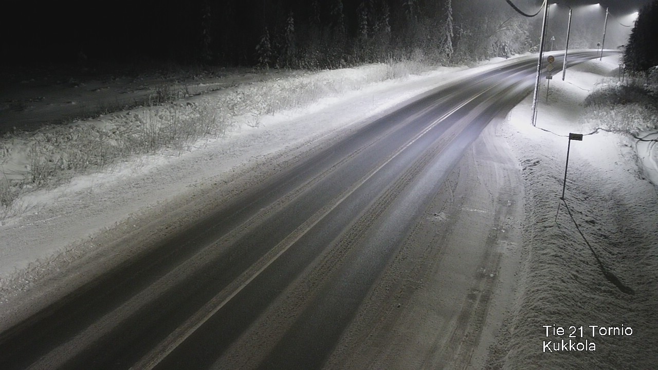 Weather Camera Image Väg 21 Torneå, Kukkola, Tornio, Lappi