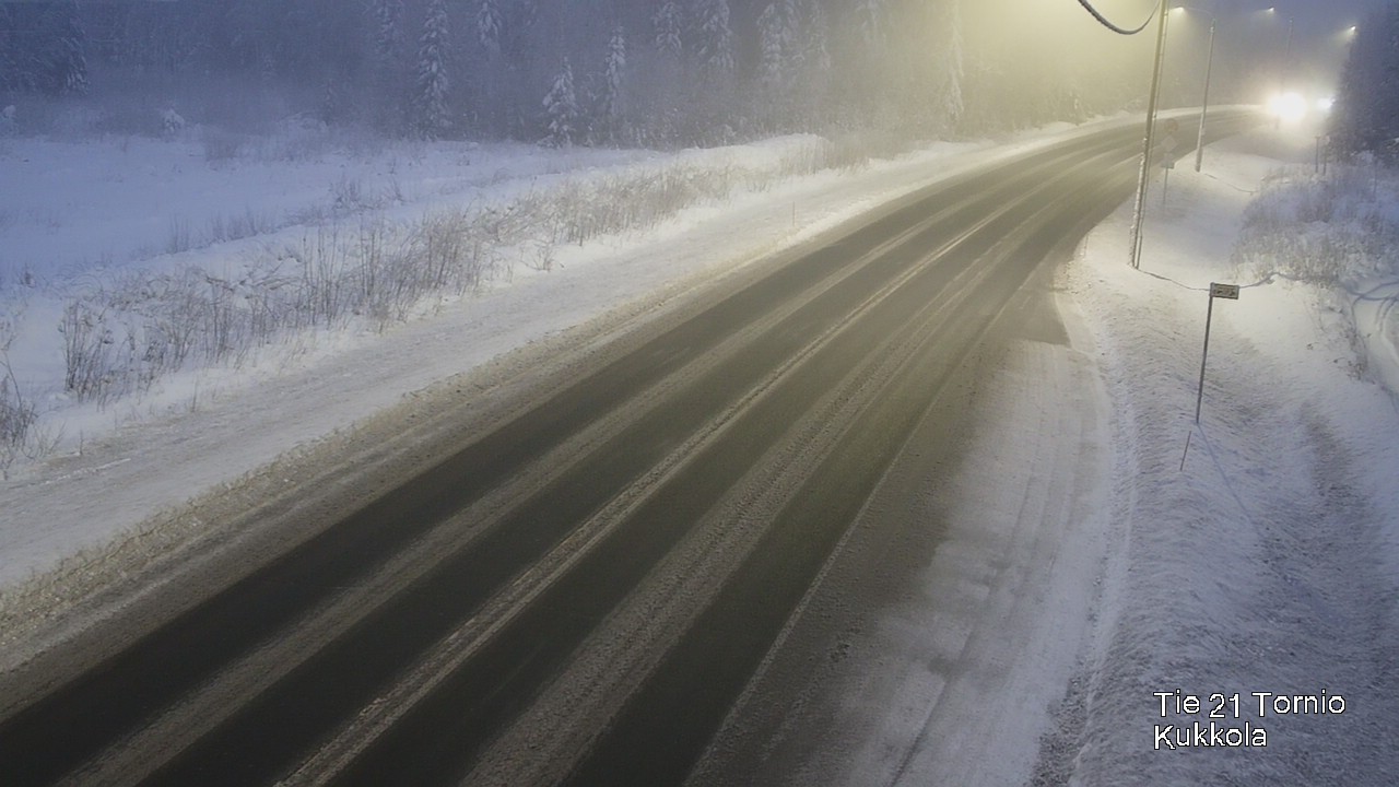 Weather Camera Image Road 21 Tornio, Kukkola, Tornio, Lappi