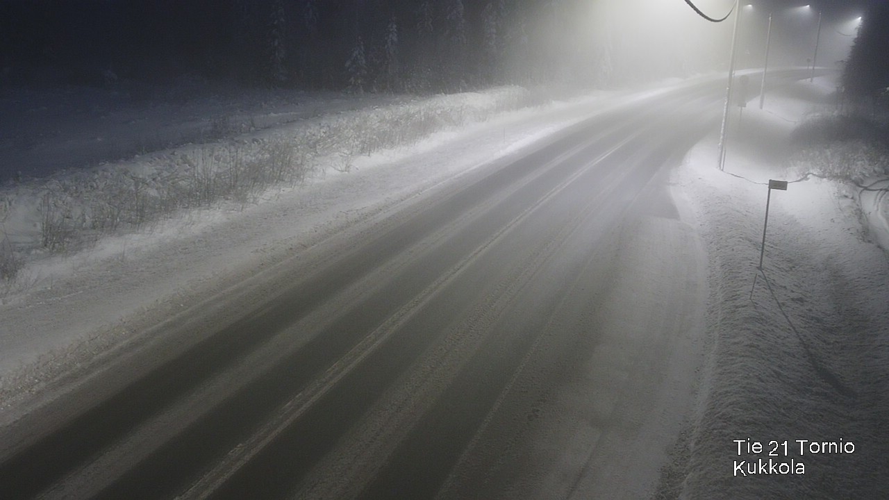 Weather Camera Image Road 21 Tornio, Kukkola, Tornio, Lappi