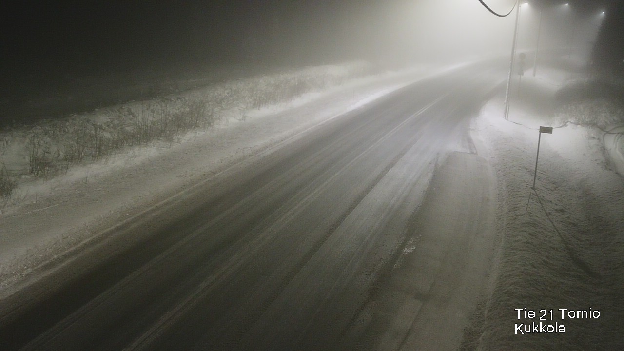 Weather Camera Image Road 21 Tornio, Kukkola, Tornio, Lappi