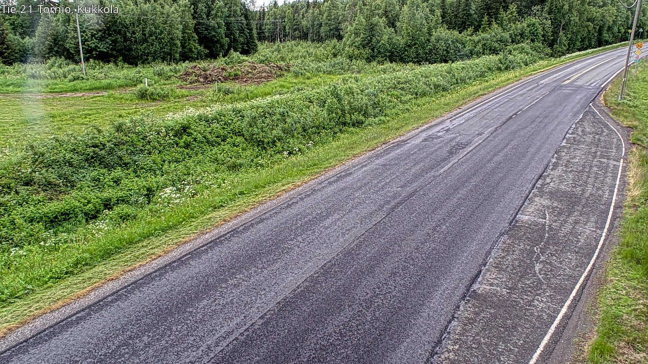 Weather Camera Image Road 21 Tornio, Kukkola, Tornio, Lappi