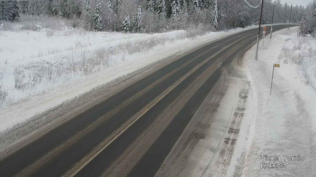 Weather Camera Image Väg 21 Torneå, Kukkola, Tornio, Lappi
