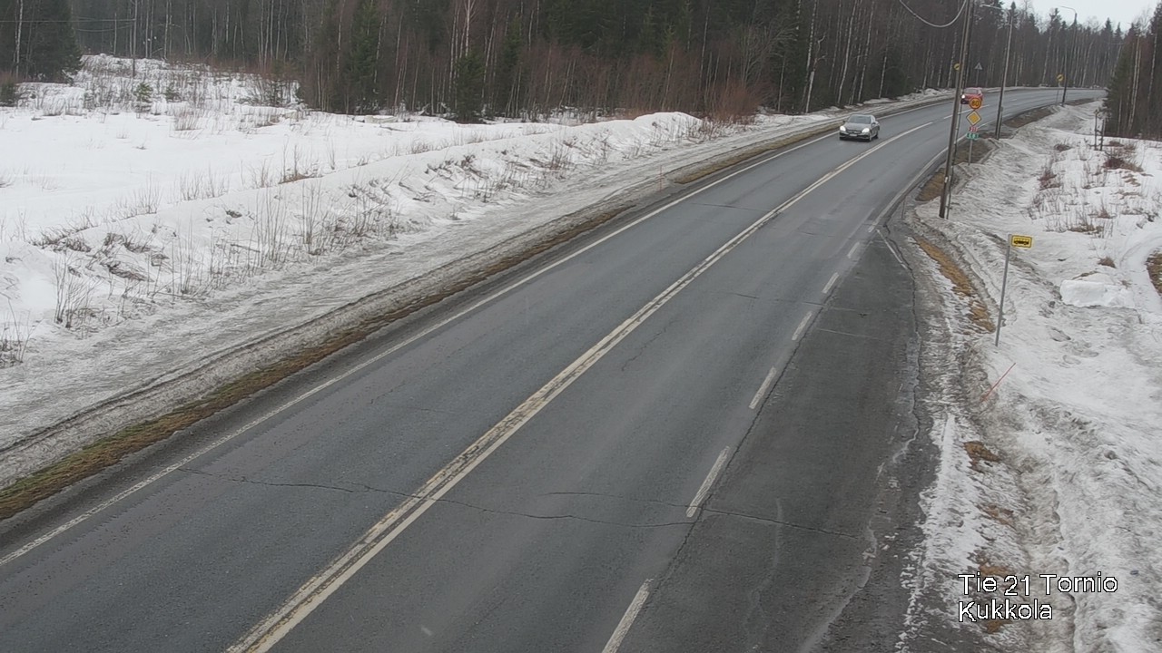 Weather Camera Image Road 21 Tornio, Kukkola, Tornio, Lappi