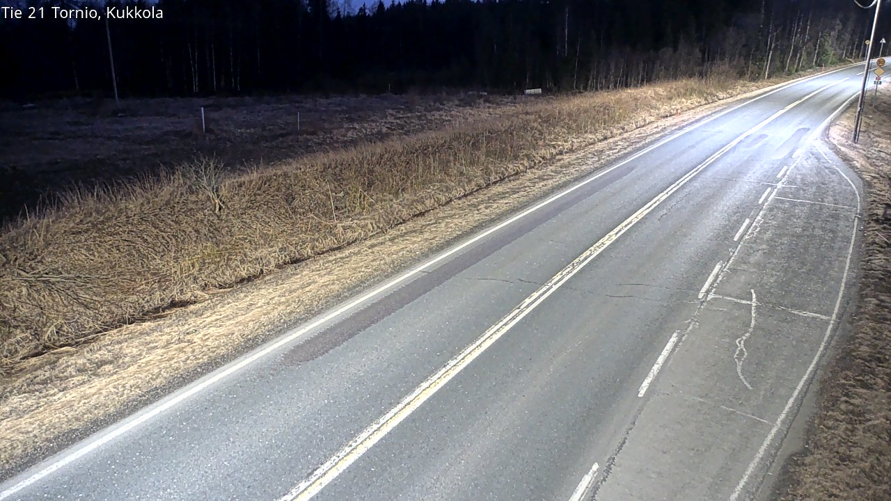 Weather Camera Image Väg 21 Torneå, Kukkola, Tornio, Lappi